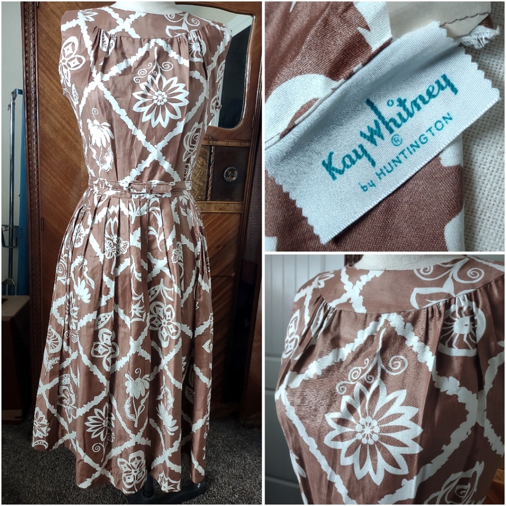 Kay Whitney 1950s Vintage Dress